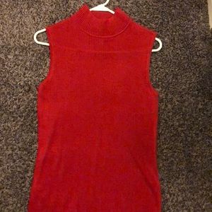 Sleeveless turtleneck sweater!!!